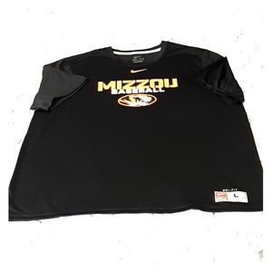 Nike Dri-Fit Men's Mizzou Baseball Top Sz L